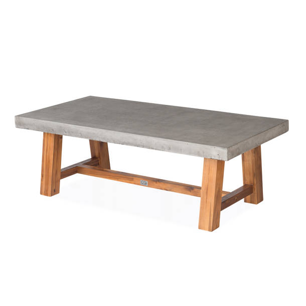 AllModern Rommel Concrete Outdoor Dining Table & Reviews Wayfair